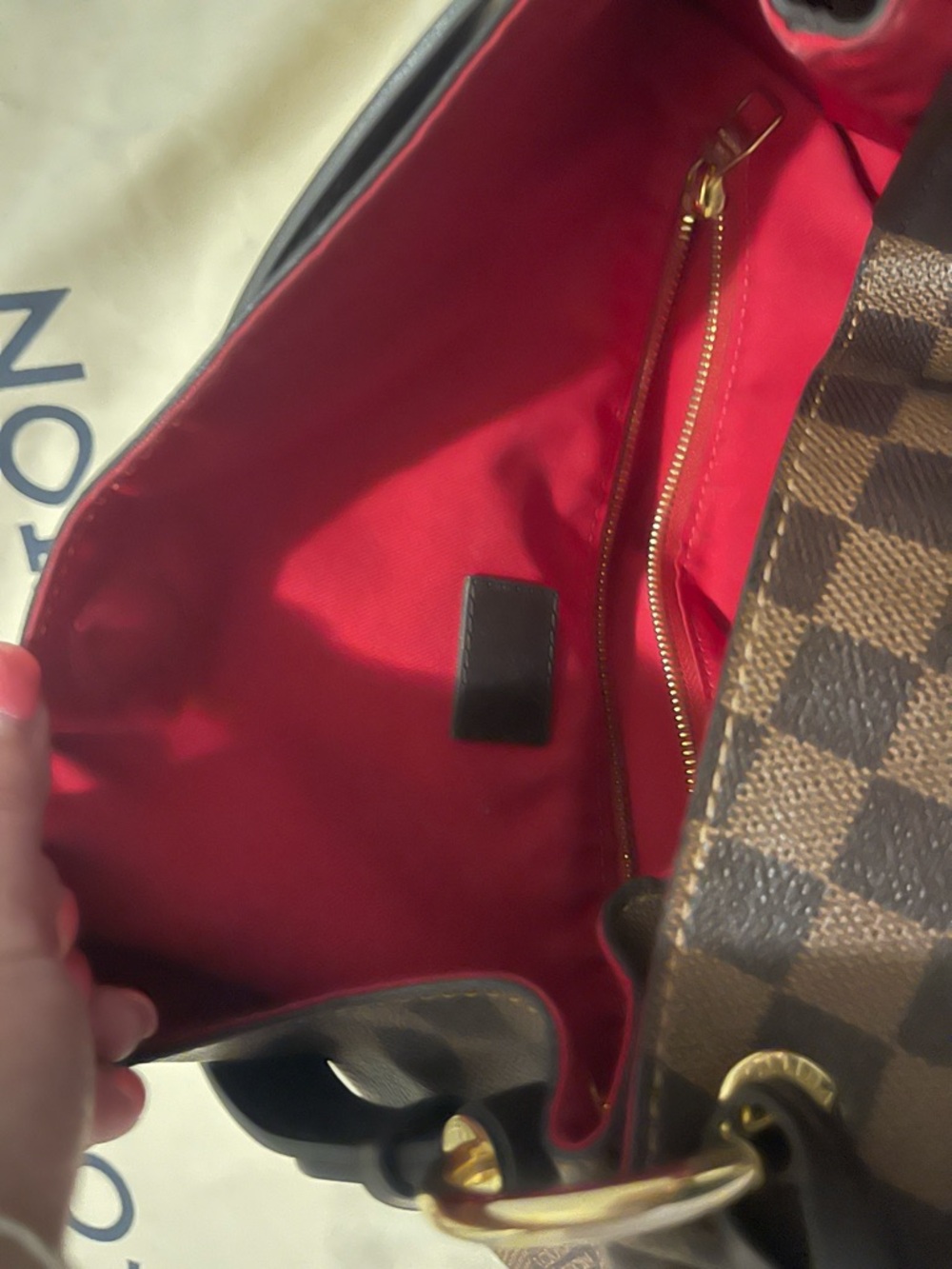 Louis Vuitton Brown Damier Ebene Shoulder Bag - Picture 9 of 10